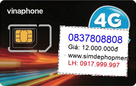 sim điện thoại 0837808808