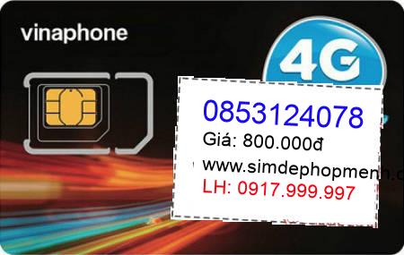 sim điện thoại 0853124078